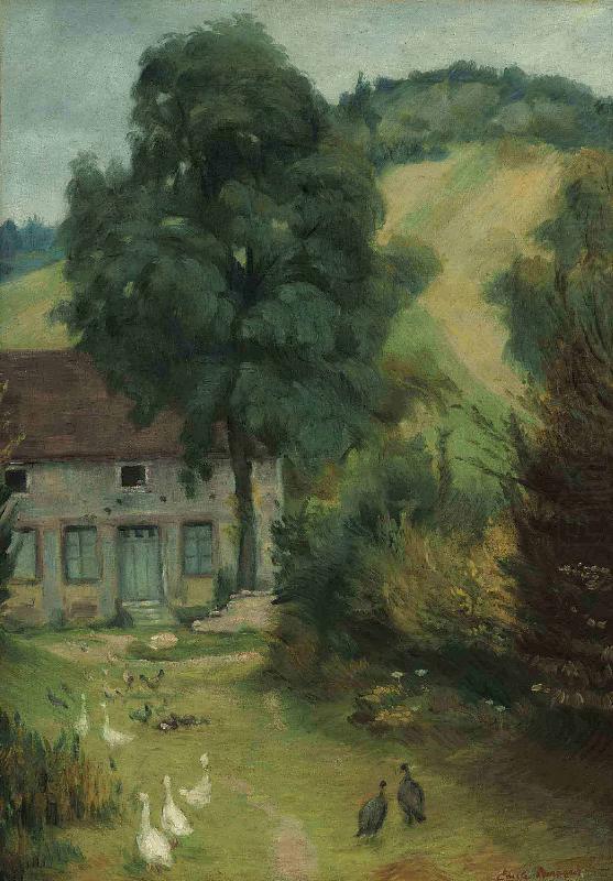 Maison a Molosmes avec gallinaces, Emile Bernard